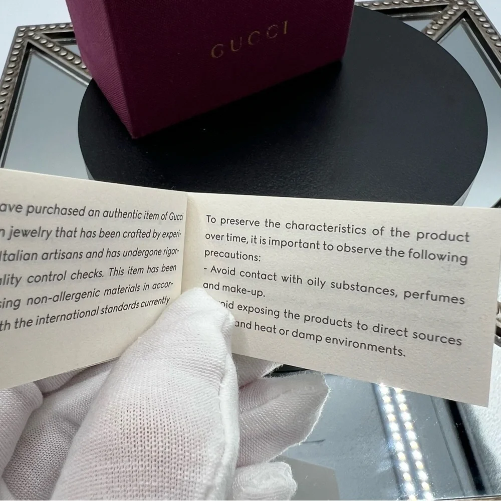 Gucci Metallic Lion Head Ring
